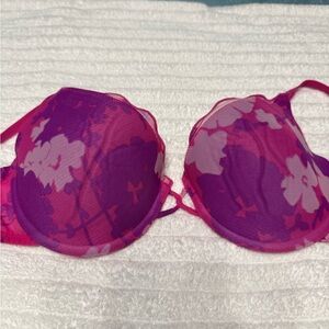Elle Vibrant Floral Bra in Pink and Purple